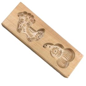 Wooden Mooncake Mold Pastry Mold Bean Paste Cake Baking Tools Dog Cucurbit 40g