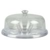 Better Homes & Gardens 12.25 in Round Acrylic Everyday Cake Stand, Clear