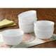 Better Homes & Gardens Round Ribbed Bowls, White Porcelain, Set of 6