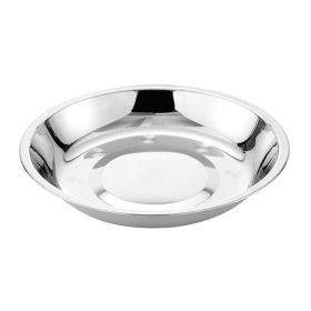 Household Dish School Canteen Hotel Stainless Steel Thickened Dish (Option: Magnetic 18CM)