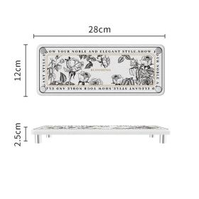 Diatom Ooze Storage Rack Surface Of Washbasin Water-absorbing Quick-drying (Option: French Flower Small-25X10X25cm)