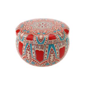 Popular Ethnic Style Aromatherapy Jar Candle Tinplate Wedding Candy Gift Box Round Tea Universal Packaging Box (Option: C41 Empty Can)