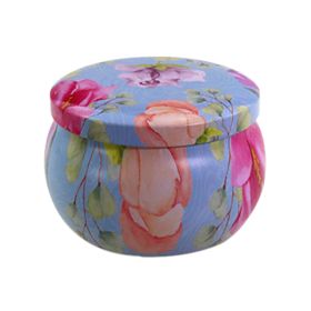 Popular Ethnic Style Aromatherapy Jar Candle Tinplate Wedding Candy Gift Box Round Tea Universal Packaging Box (Option: C211 Empty Can)