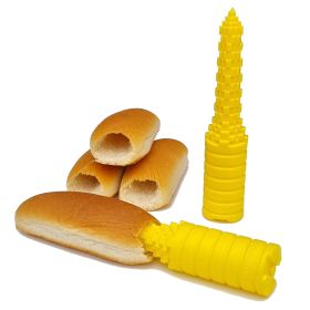 Leak-proof Hot Dog Hamburger Artifact (Color: Yellow)