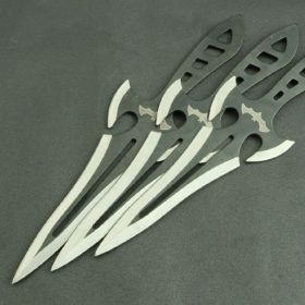 Darts Outdoor Recreational Darts Tang Men Flying Needle Throwing Knife (Option: Black bat-3PCS)