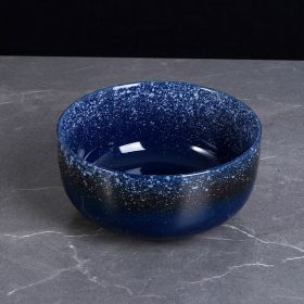 Japanese Ceramic Wholesale Retro Soup Bowl Salad Bowl Tableware (Option: Starry sky-6.5inchl 160x78mm-4PCS)