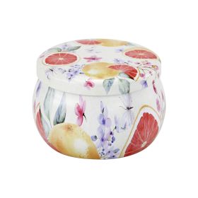 Popular Ethnic Style Aromatherapy Jar Candle Tinplate Wedding Candy Gift Box Round Tea Universal Packaging Box (Option: C218 Empty Can)