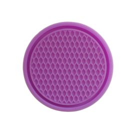 Cross-border Car Coaster A Large Number Of Spot Car PVC Heat Insulation Non-slip Mat Car Water Cup Mat (Option: Purple-1PC)