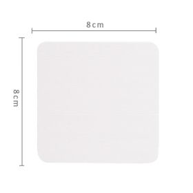 Diatomite Coaster Cup Bathroom Soap Box Hydrophilic Pad (Option: White 8x8cm)